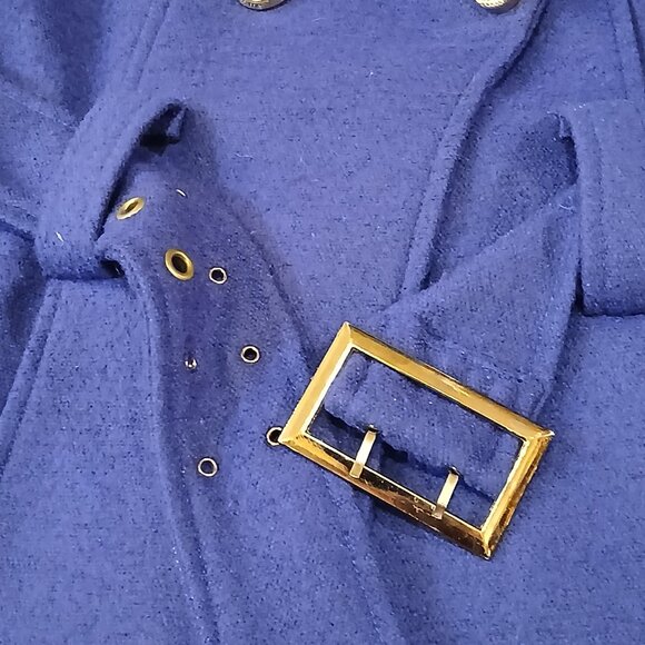 MISS ME Wool Blend Electric Blue Peacoat S - Picture 5 of 10